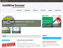 Tablet Screenshot of goldminesuccess.com